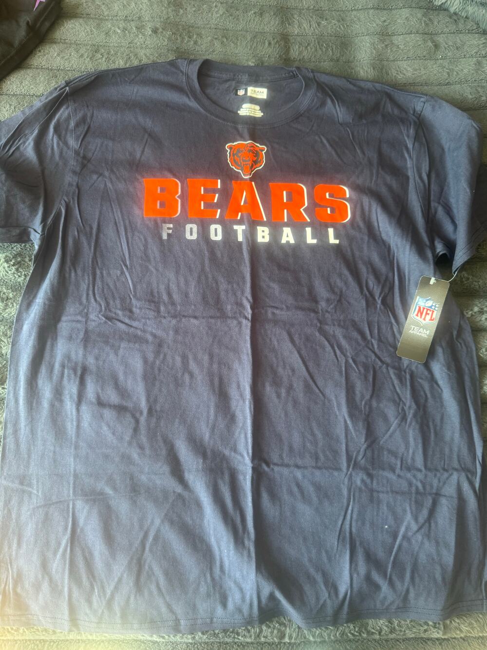 Chicago Bears navy short sleeve graphic t-shirt